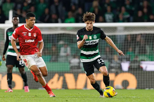 Vinicius Lopes, Daniel Braganca Liga Portekiz maçı sırasında Estadio Jose Alvalade 'de (Maciej Rogowski)
