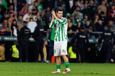 Giovani Lo Celso, Estadio Benito Villamarin 'de Real Betis Balompie ve FC Barcelona takımları arasında LaLiga EASPORTS maçında görüldü (Maciej Rogowski)