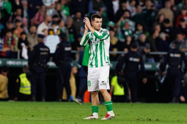 Giovani Lo Celso seen during LaLiga EASPORTS game between teams of Real Betis Balompie and FC Barcelona at Estadio Benito Villamarin (Maciej Rogowski) clipart