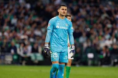 Francisco Vieites, Real Betis Balompie ve FC Barcelona takımları arasında Estadio Benito Villamarin (Maciej Rogowski)