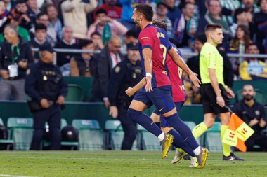 Ferran Torres, LaLiga EASPORTS maçında Real Betis Balompie ve FC Barcelona takımlarının Estadio Benito Villamarin (Maciej Rogowski)
