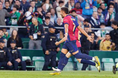 Ferran Torres, LaLiga EASPORTS maçında Real Betis Balompie ve FC Barcelona takımlarının Estadio Benito Villamarin (Maciej Rogowski)