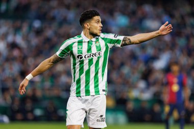 Marc Bartra, Real Betis Balompie ve FC Barcelona takımları arasında Estadio Benito Villamarin 'de (Maciej Rogowski)