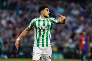 Marc Bartra, Real Betis Balompie ve FC Barcelona takımları arasında Estadio Benito Villamarin 'de (Maciej Rogowski)