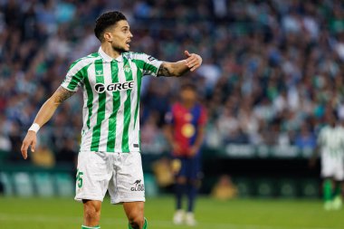 Marc Bartra, Real Betis Balompie ve FC Barcelona takımları arasında Estadio Benito Villamarin 'de (Maciej Rogowski)