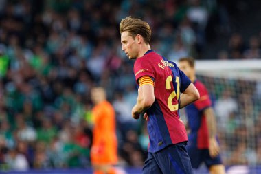 Fransız De Jong, Real Betis Balompie ve FC Barcelona takımları arasında LaLiga EASPORTS maçında Estadio Benito Villamarin (Maciej Rogowski)