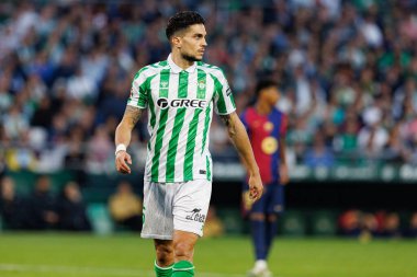 Marc Bartra, Real Betis Balompie ve FC Barcelona takımları arasında Estadio Benito Villamarin 'de (Maciej Rogowski)