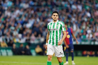 Marc Bartra, Real Betis Balompie ve FC Barcelona takımları arasında Estadio Benito Villamarin 'de (Maciej Rogowski)
