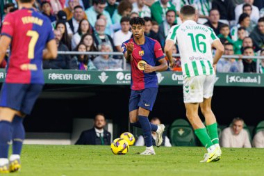 Lamine Yamal, Real Betis Balompie ve FC Barcelona takımları arasında Estadio Benito Villamarin (Maciej Rogowski)