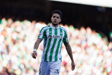 Marc Bartra, Real Betis Balompie ve FC Barcelona takımları arasında Estadio Benito Villamarin 'de (Maciej Rogowski)