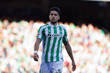 Marc Bartra, Real Betis Balompie ve FC Barcelona takımları arasında Estadio Benito Villamarin 'de (Maciej Rogowski)