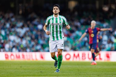 Marc Bartra, Real Betis Balompie ve FC Barcelona takımları arasında Estadio Benito Villamarin 'de (Maciej Rogowski)