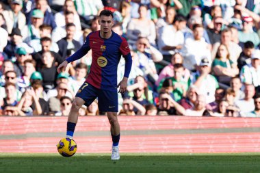 Marc Casado, Real Betis Balompie ve FC Barcelona takımları arasında Estadio Benito Villamarin 'de (Maciej Rogowski)