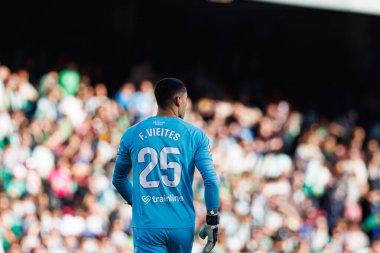 Francisco Vieites, Real Betis Balompie ve FC Barcelona takımları arasında Estadio Benito Villamarin (Maciej Rogowski)