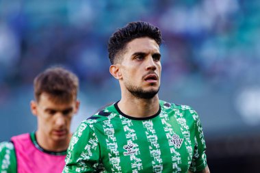 Marc Bartra, Real Betis Balompie ve FC Barcelona takımları arasında Estadio Benito Villamarin 'de (Maciej Rogowski)