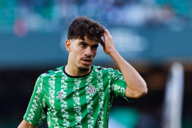 Ez Abde, Real Betis Balompie ve FC Barcelona takımları arasında Estadio Benito Villamarin (Maciej Rogowski)