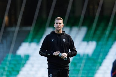 Adrian LaLiga EASPORTS maçı sırasında Estadio Benito Villamarin 'de Real Betis Balompie ve FC Barcelona takımları arasında görüldü (Maciej Rogowski)