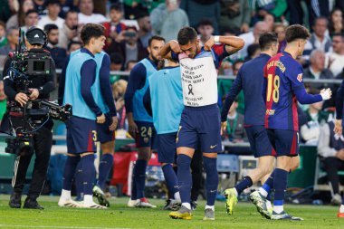 Ferran Torres, LaLiga EASPORTS maçında Real Betis Balompie ve FC Barcelona takımlarının Estadio Benito Villamarin (Maciej Rogowski)