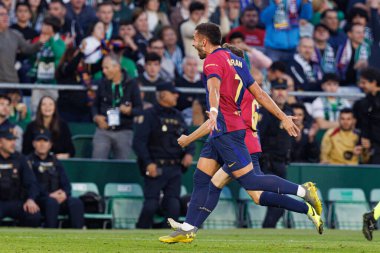 Ferran Torres, LaLiga EASPORTS maçında Real Betis Balompie ve FC Barcelona takımlarının Estadio Benito Villamarin (Maciej Rogowski)