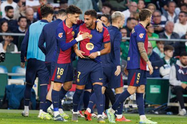 Ferran Torres, LaLiga EASPORTS maçında Real Betis Balompie ve FC Barcelona takımlarının Estadio Benito Villamarin (Maciej Rogowski)