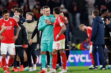 Lukasz Skorupski, Nicolas Otamendi UEFA Şampiyonlar Ligi maçında SL Benfica ve Bologna FC 1909 takımları arasında görüldü (Maciej Rogowski)