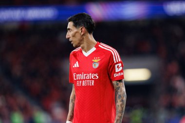 Angel Di Maria UEFA Şampiyonlar Ligi maçında SL Benfica ve Bologna FC 1909 takımları arasında görüldü (Maciej Rogowski)