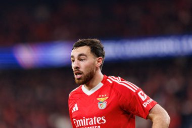 Orkun Kokcu, SL Benfica ve Bologna FC 1909 takımları arasında oynanan UEFA Şampiyonlar Ligi maçında görüldü (Maciej Rogowski)
