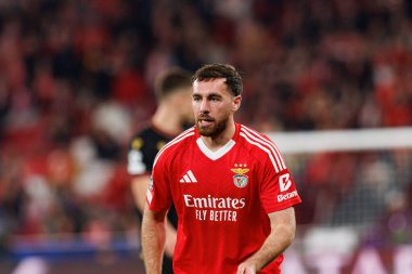 Orkun Kokcu, SL Benfica ve Bologna FC 1909 takımları arasında oynanan UEFA Şampiyonlar Ligi maçında görüldü (Maciej Rogowski)