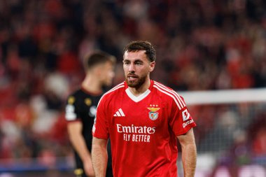 Orkun Kokcu, SL Benfica ve Bologna FC 1909 takımları arasında oynanan UEFA Şampiyonlar Ligi maçında görüldü (Maciej Rogowski)