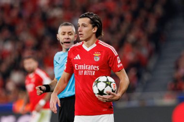 Alvaro Carreras UEFA Şampiyonlar Ligi maçında SL Benfica ve Bologna FC 1909 (Maciej Rogowski)