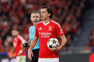 Alvaro Carreras UEFA Şampiyonlar Ligi maçında SL Benfica ve Bologna FC 1909 (Maciej Rogowski)