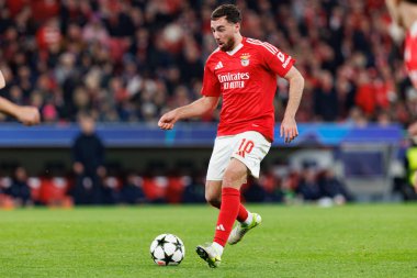 Orkun Kokcu, SL Benfica ve Bologna FC 1909 takımları arasında oynanan UEFA Şampiyonlar Ligi maçında görüldü (Maciej Rogowski)