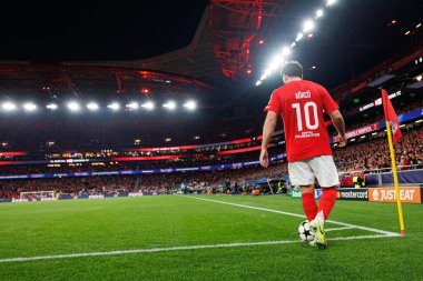 Orkun Kokcu, SL Benfica ve Bologna FC 1909 takımları arasında oynanan UEFA Şampiyonlar Ligi maçında görüldü (Maciej Rogowski)