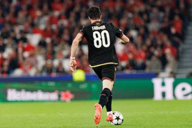 Giovanni Fabbian UEFA Şampiyonlar Ligi maçında SL Benfica ve Bologna FC 1909 takımları arasında görüldü (Maciej Rogowski)