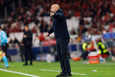 Vincenzo Italiano UEFA Şampiyonlar Ligi maçında SL Benfica ve Bologna FC 1909 takımları arasında görüldü (Maciej Rogowski)