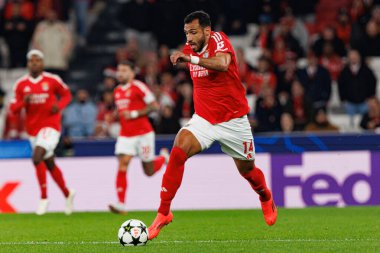 Vangelis Pavlidis UEFA Şampiyonlar Ligi maçında SL Benfica ve Bologna FC 1909 takımları arasında görüldü (Maciej Rogowski)