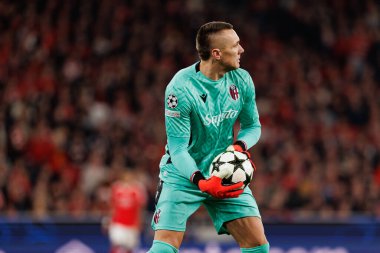Lukasz Skorupski UEFA Şampiyonlar Ligi maçında SL Benfica ve Bologna FC 1909 (Maciej Rogowski)