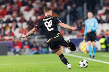 Kacper Urbanski UEFA Şampiyonlar Ligi maçında SL Benfica ve Bologna FC 1909 takımları arasında görüldü (Maciej Rogowski)