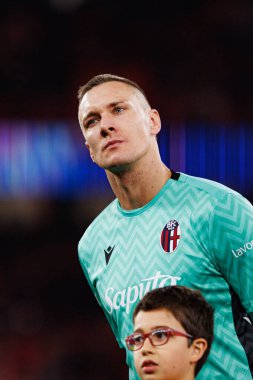 Lukasz Skorupski UEFA Şampiyonlar Ligi maçında SL Benfica ve Bologna FC 1909 (Maciej Rogowski)