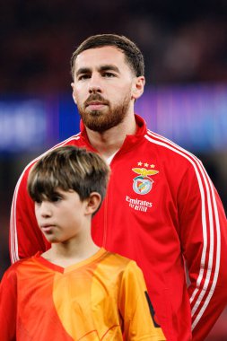 Orkun Kokcu, SL Benfica ve Bologna FC 1909 takımları arasında oynanan UEFA Şampiyonlar Ligi maçında görüldü (Maciej Rogowski)