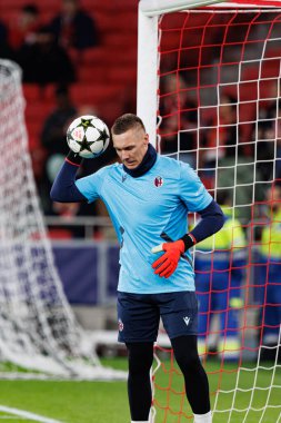 Lukasz Skorupski UEFA Şampiyonlar Ligi maçında SL Benfica ve Bologna FC 1909 (Maciej Rogowski)