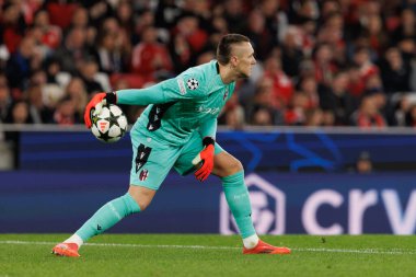 Lukasz Skorupski UEFA Şampiyonlar Ligi maçında SL Benfica ve Bologna FC 1909 (Maciej Rogowski)