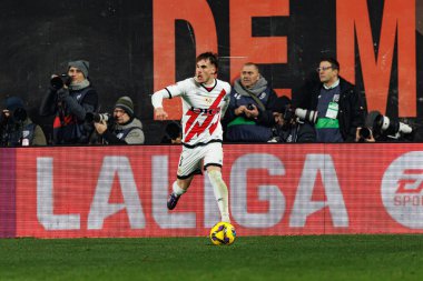 Josep Chavarria, Estadio de Vallecas 'ta Rayo Vallecano ve Real Madrid FC takımları arasında oynanan LaLiga EA SPORTS maçı sırasında görüldü.)