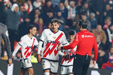 Andrei Ratiu, Estadio de Vallecas 'ta Rayo Vallecano ve Real Madrid FC takımları arasında oynanan LaLiga EA SPORTS maçı sırasında görüldü (Maciej Rogowski)