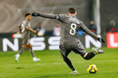 Federico Valverde, Estadio de Vallecas 'ta Rayo Vallecano ve Real Madrid FC takımları arasında oynanan LaLiga EA SPORTS maçı sırasında görüldü (Maciej Rogowski)