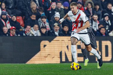 Estadio de Vallecas 'ta Rayo Vallecano ve Real Madrid FC takımları arasında oynanan LaLiga EA SPORTS maçı sırasında Florian Lejeune görüldü (Maciej Rogowski)
