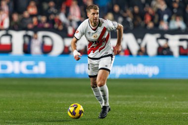 Estadio de Vallecas 'ta Rayo Vallecano ve Real Madrid FC takımları arasında oynanan LaLiga EA SPORTS maçı sırasında Florian Lejeune görüldü (Maciej Rogowski)