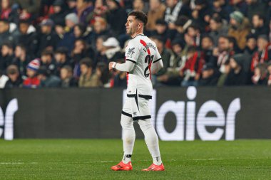 Adrian Embarba, Estadio de Vallecas 'ta Rayo Vallecano ve Real Madrid FC takımları arasında oynanan LaLiga EA SPORTS maçı sırasında görüldü (Maciej Rogowski)