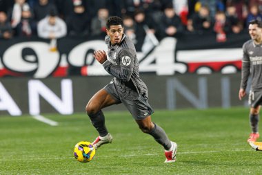 Jude Bellingham, Estadio de Vallecas 'ta Rayo Vallecano ve Real Madrid FC takımları arasında oynanan LaLiga EA SPORTS maçı sırasında görüldü (Maciej Rogowski)