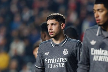 Federico Valverde, Estadio de Vallecas 'ta Rayo Vallecano ve Real Madrid FC takımları arasında oynanan LaLiga EA SPORTS maçı sırasında görüldü (Maciej Rogowski)